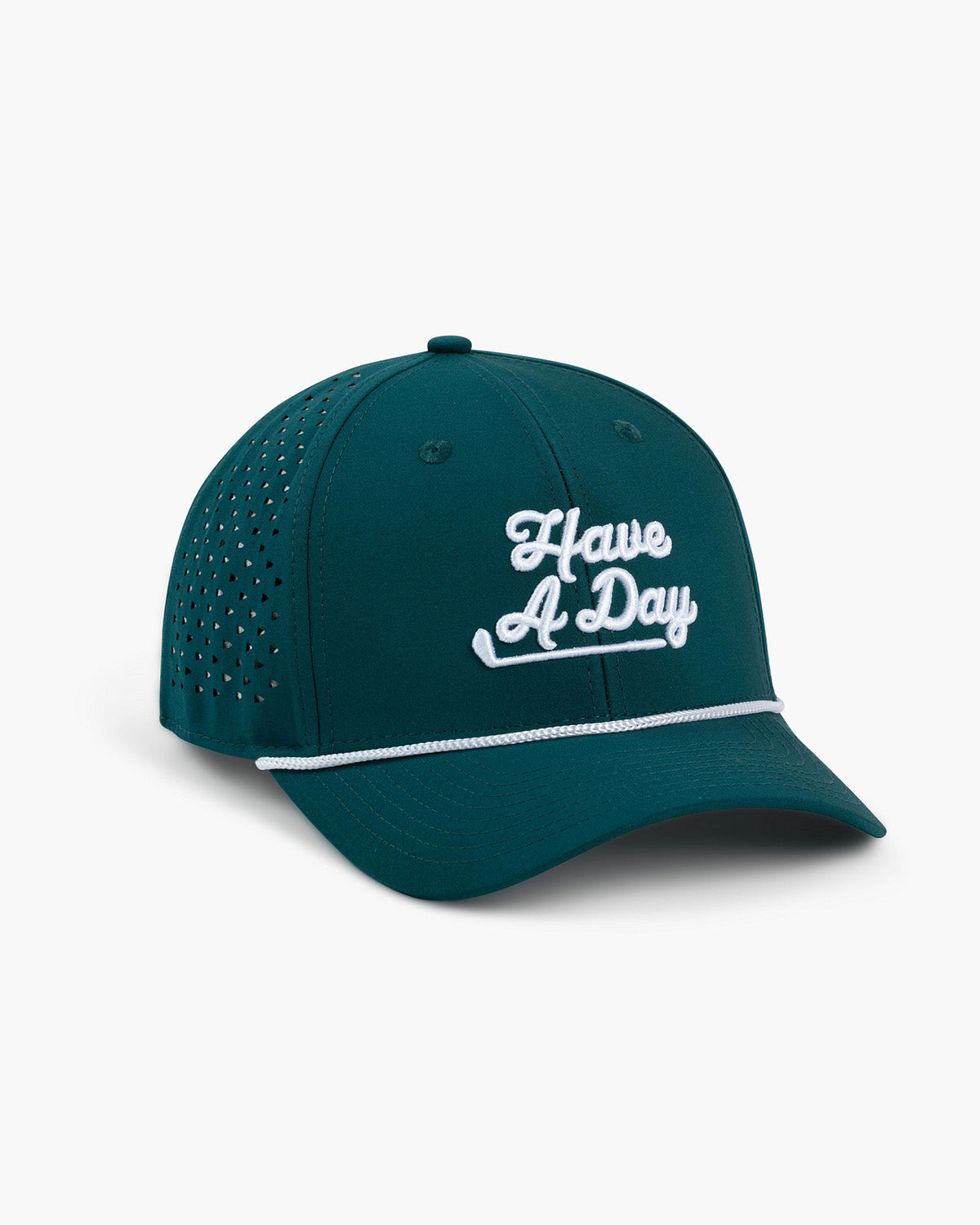 Have A Day Verdant Green Perforated Performance Hat | Breezy Golf | Performance Golf Apparel