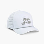 Have A Day White Perforated Performance Hat - Breezy Golf
