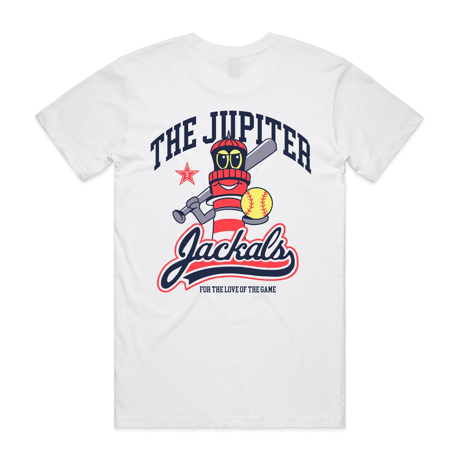 Jupiter Jackals White T Shirt - Breezy Golf
