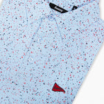 The USA Splatter Light Blue Polo - Breezy Golf