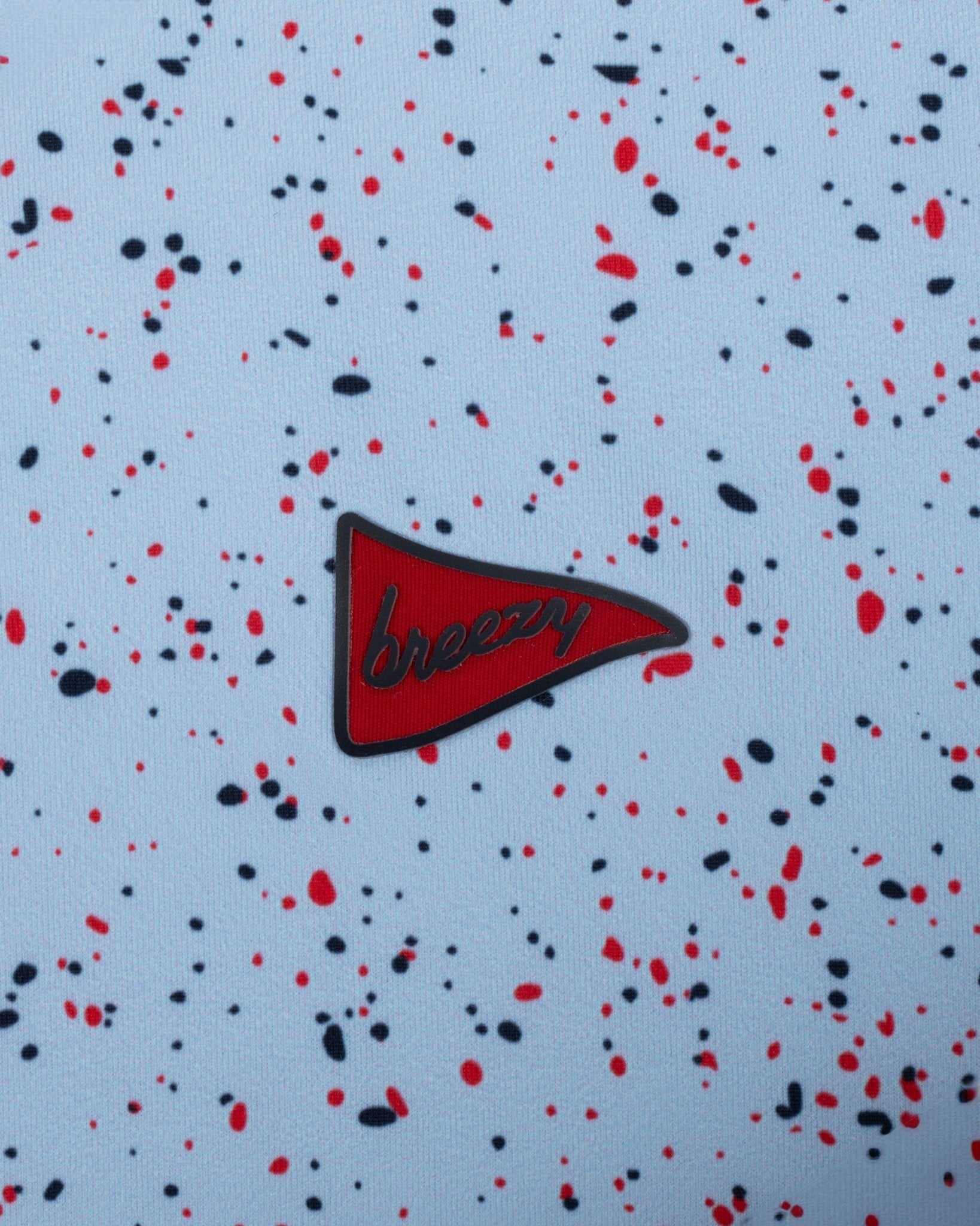 The USA Splatter Light Blue Polo | Breezy Golf | Performance Golf Apparel