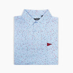 The USA Splatter Light Blue Polo - Breezy Golf