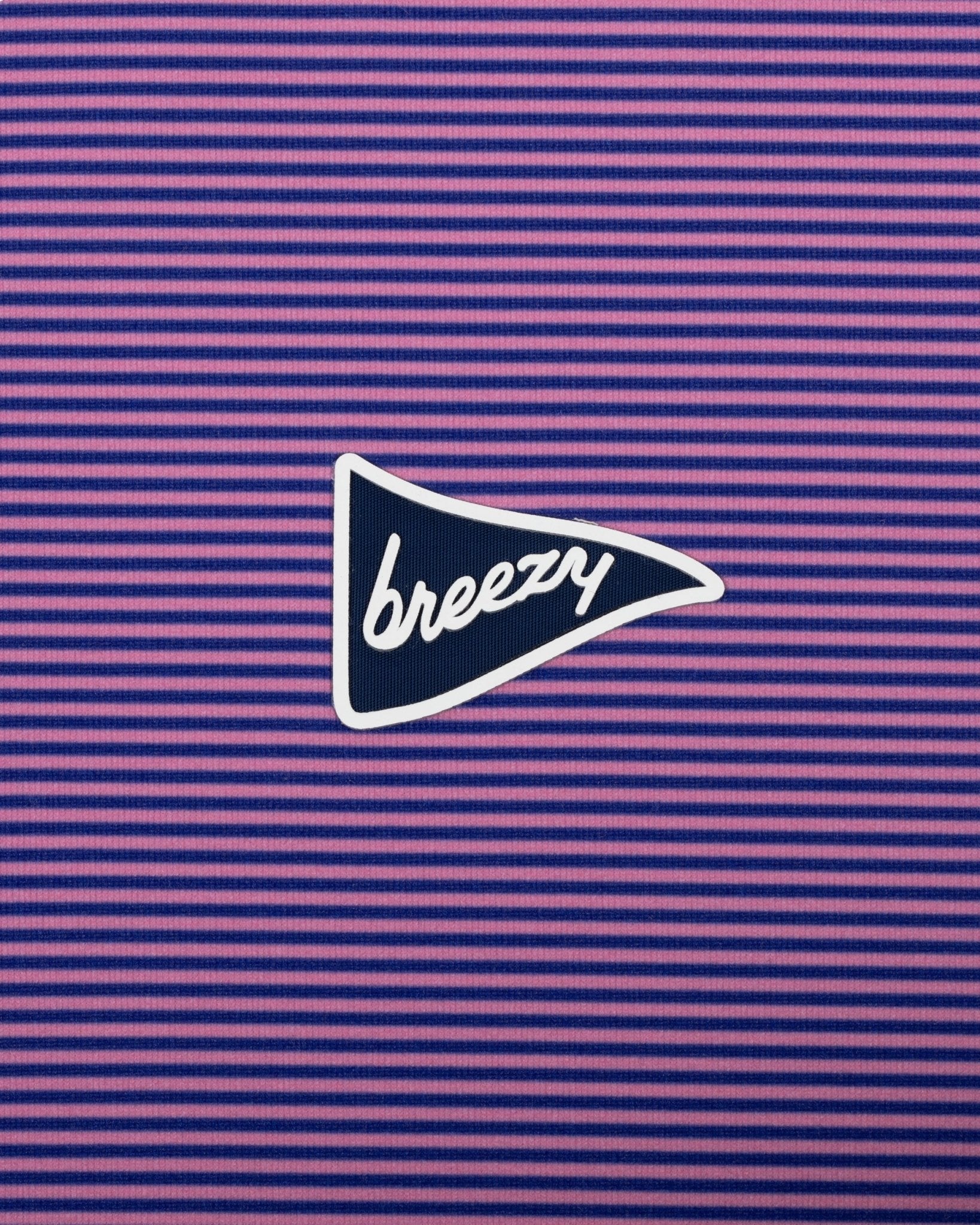 The Violet Stripe Polo | Breezy Golf | Performance Golf Apparel