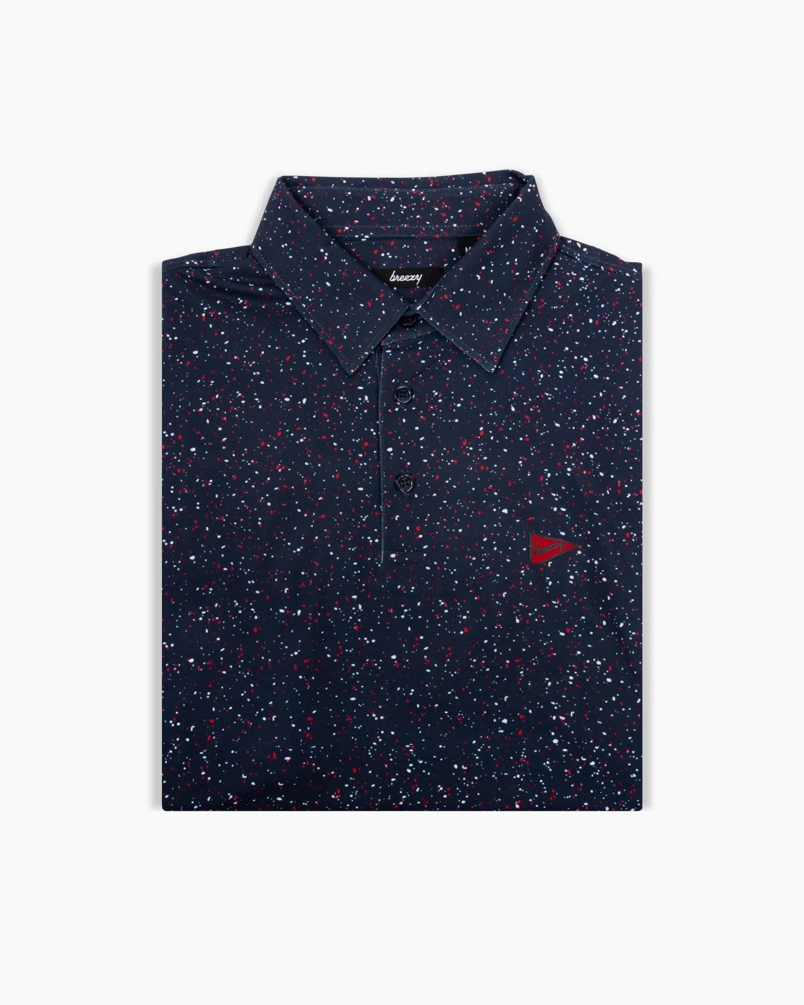 The USA Splatter Navy Polo - Breezy Golf