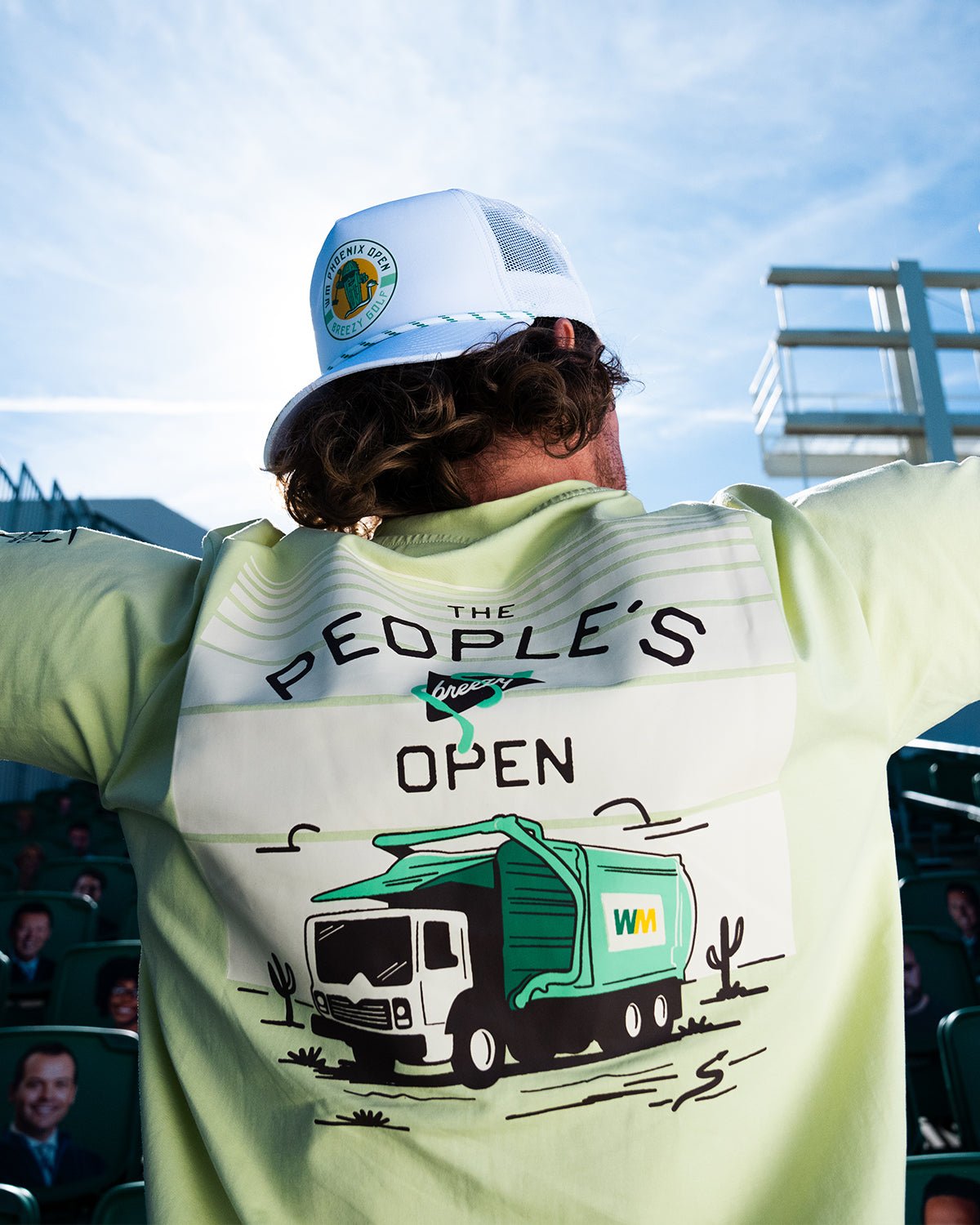WM Phoenix Open x Breezy The People's Open Green T Shirt | Breezy Golf | Performance Golf Apparel