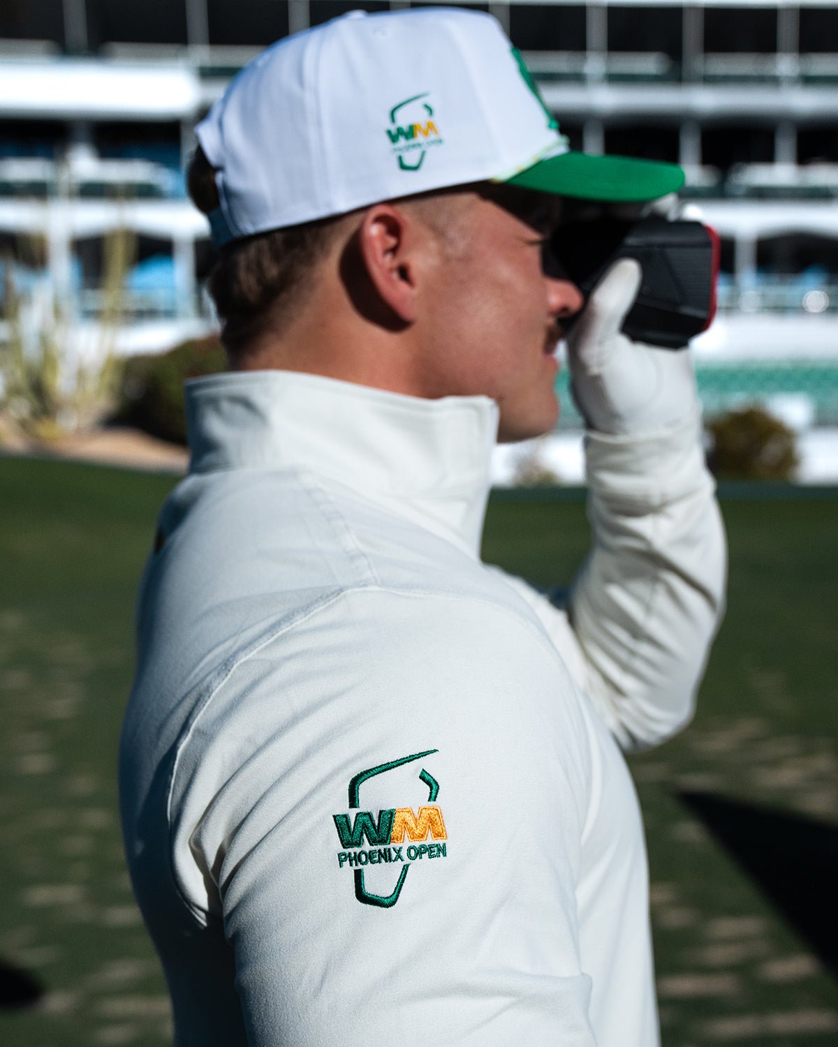 WM Phoenix Open x Breezy Heathered White Quarter - Zip - Breezy Golf