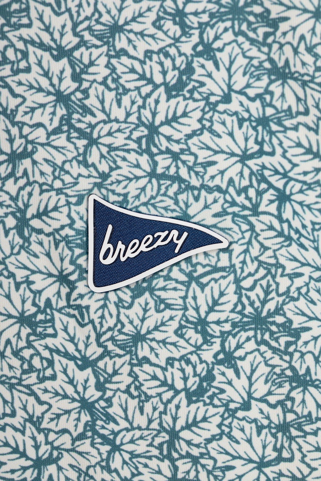 The Raking Leaves Sea Green Polo - Breezy Golf