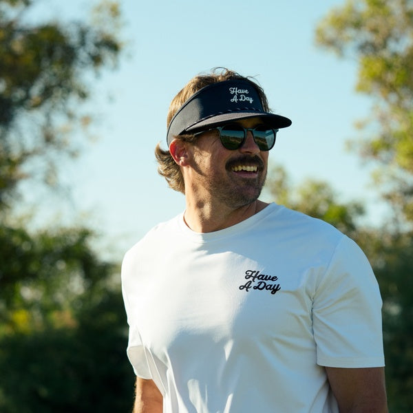 Range Tee White | Breezy Golf | Performance Golf Apparel