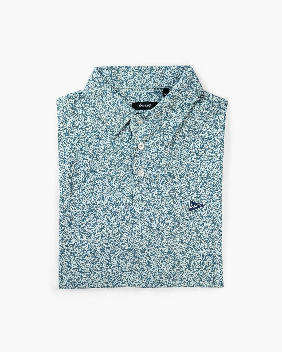 The Raking Leaves Sea Green Polo | Breezy Golf | Performance Golf Apparel