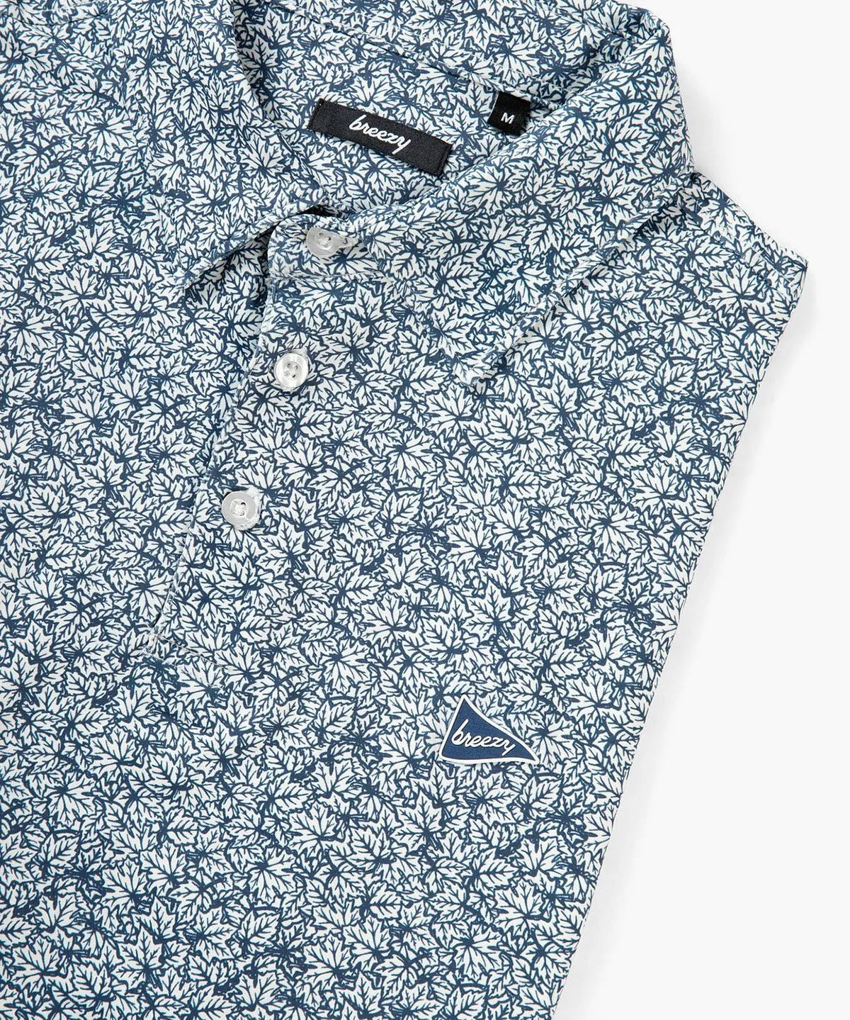 The Raking Leaves Navy Polo - Breezy Golf