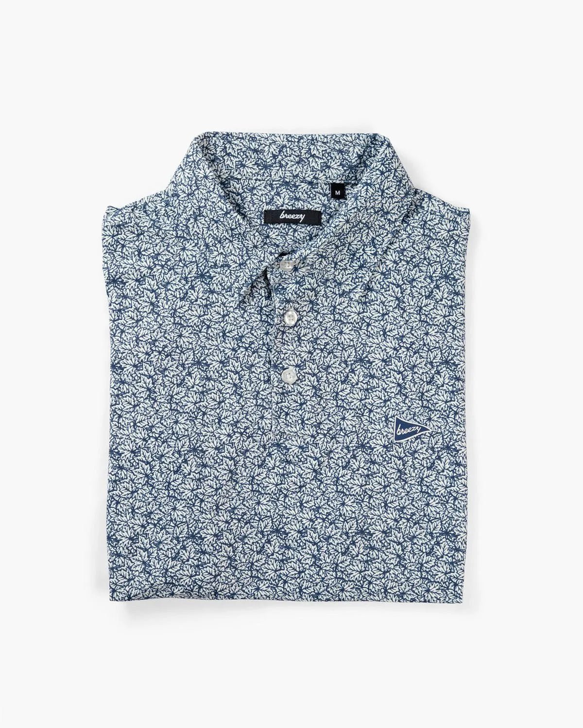 The Raking Leaves Navy Polo - Breezy Golf