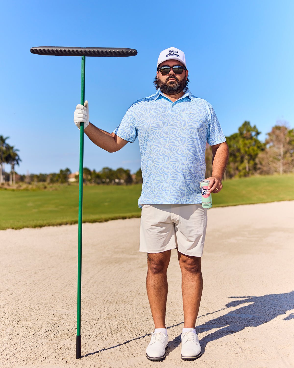 The Resort Retreat Blues Polo - Breezy Golf