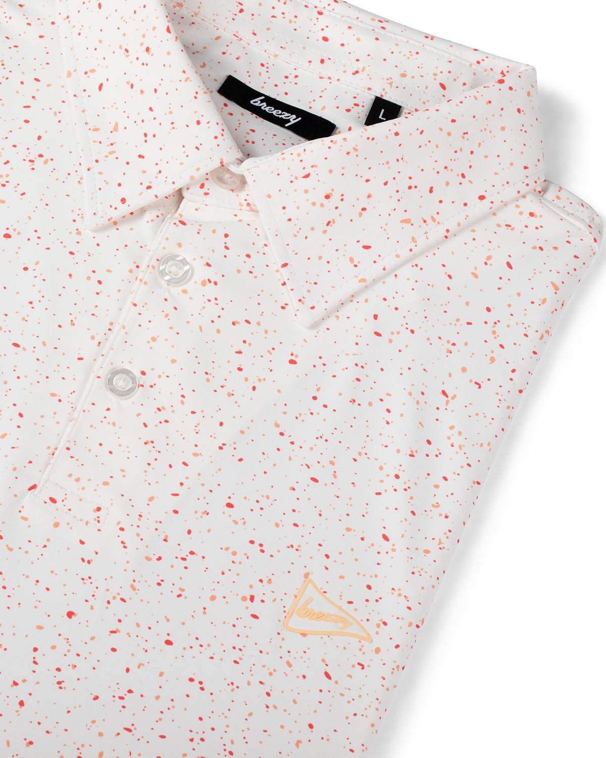 The Heatin' Up Splatter Polo | Breezy Golf | Performance Golf Apparel