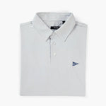 The Striped Grey & Dark Grey Polo - Breezy Golf