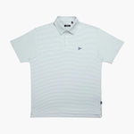The Striped Grey & Dark Grey Polo - Breezy Golf