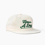 Have A Day Natural Surf Hat with Green Thread - Breezy Golf