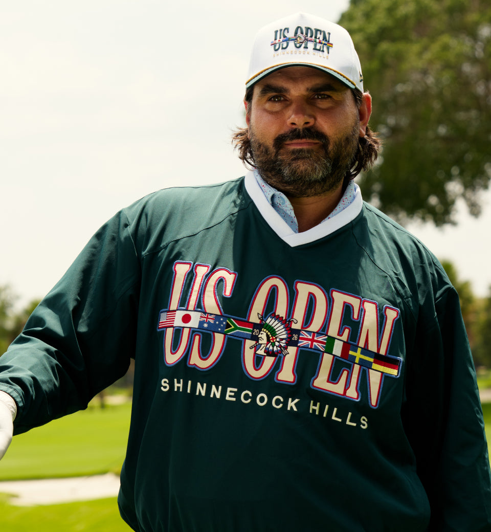 US Open branded Men's golf pullover and hat
