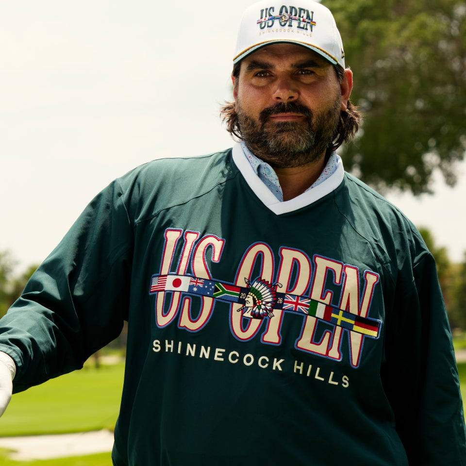 US Open branded Men's golf pullover and hat