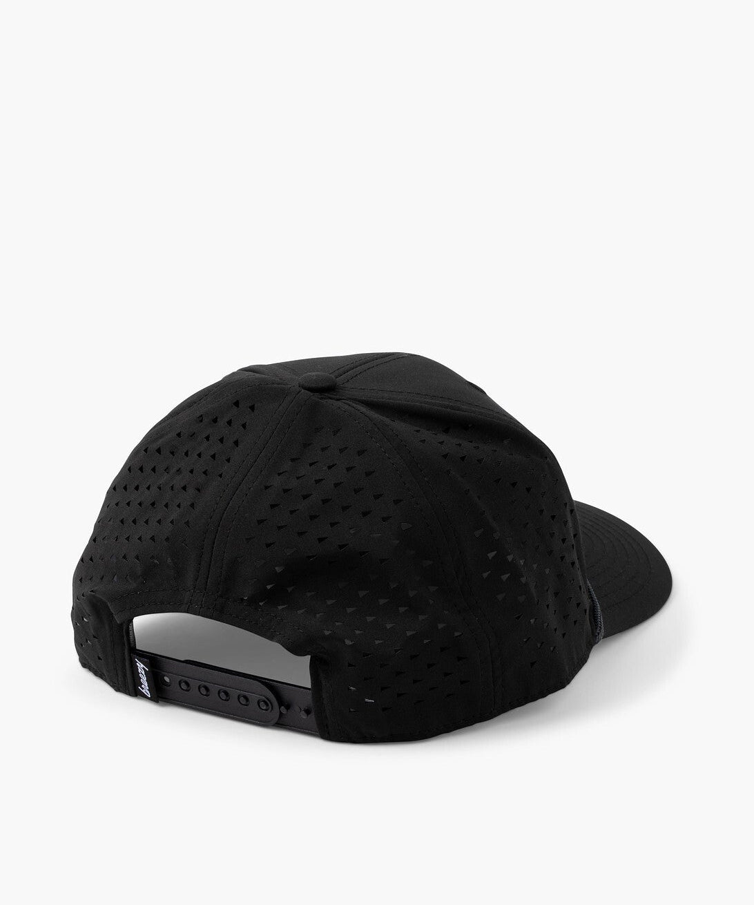 Have A Day Black Perforated Patch Hat