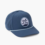 Have A Day Perforated Patch Hat - Blue - Breezy Golf