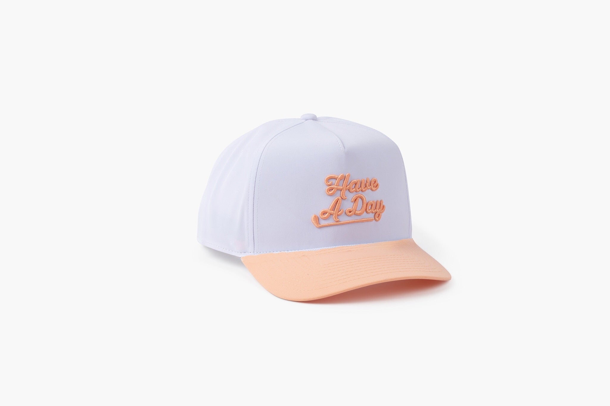 Have A Day White & Peach Hat | Breezy Golf | Performance Golf Apparel