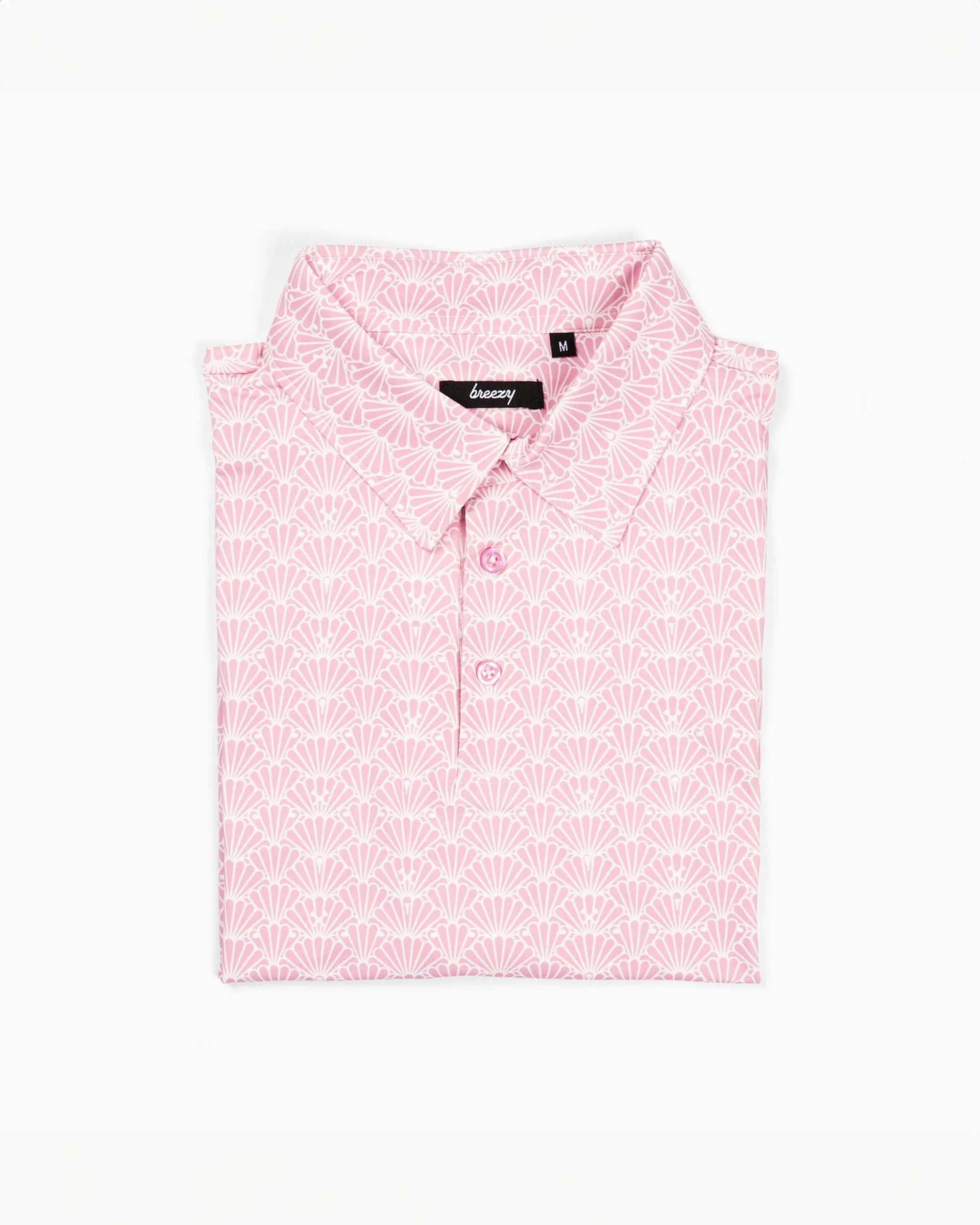 The Seamless Shells Polo | Breezy Golf | Performance Golf Apparel