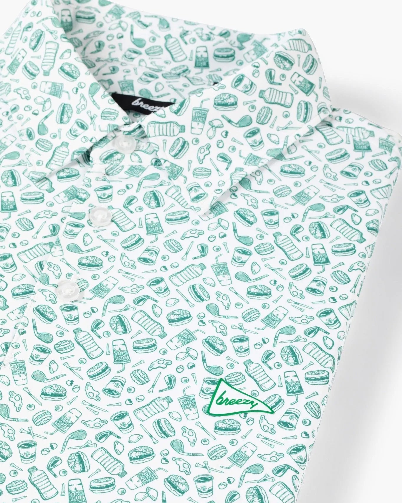 7 - Eleven x Breezy The Breakfast Bites Polo - Breezy Golf