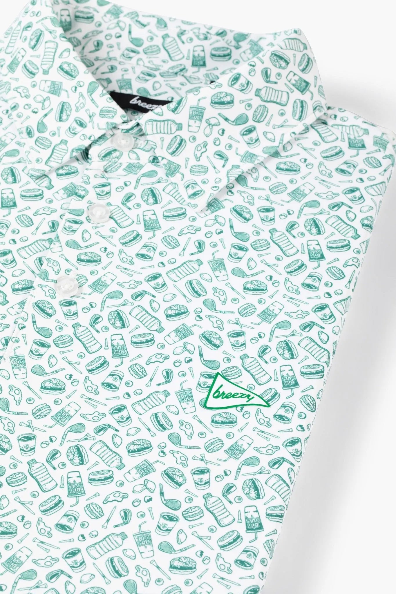 7 - Eleven x Breezy The Breakfast Bites Polo - Breezy Golf