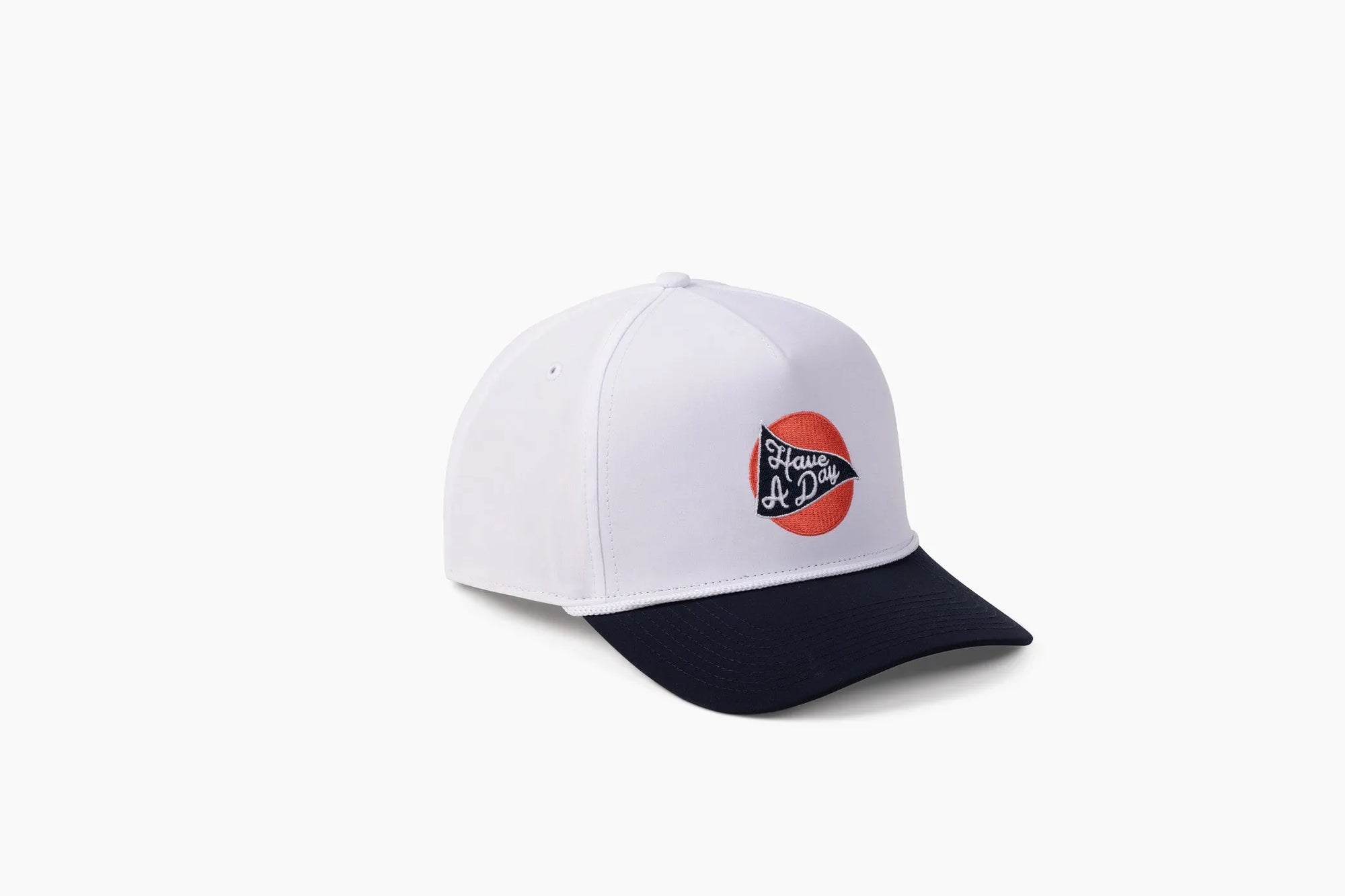 Have A Day Drink Rope Hat White & Navy - Breezy Golf