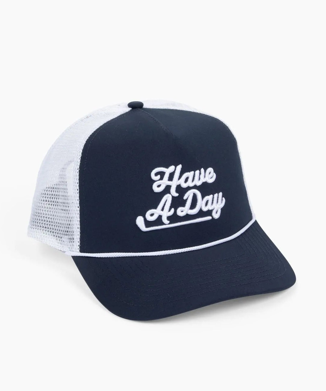 Have a Day Navy Meshback Rope Hat - Breezy Golf