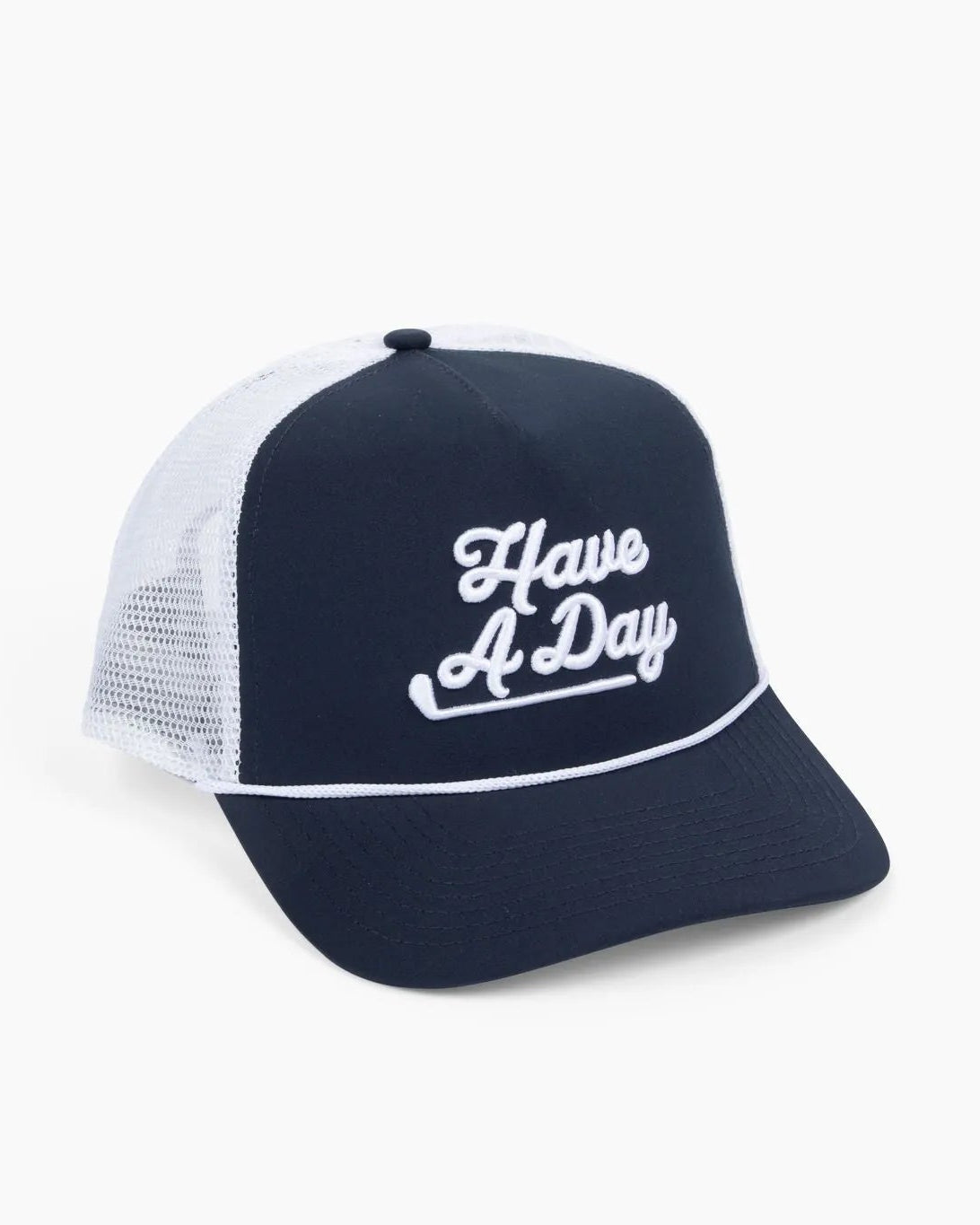 Have a Day Navy Meshback Rope Hat - Breezy Golf