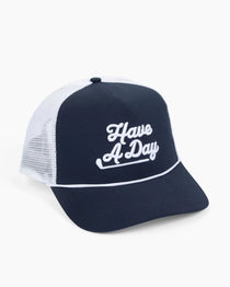 Have a Day Navy Meshback Rope Hat - Breezy Golf
