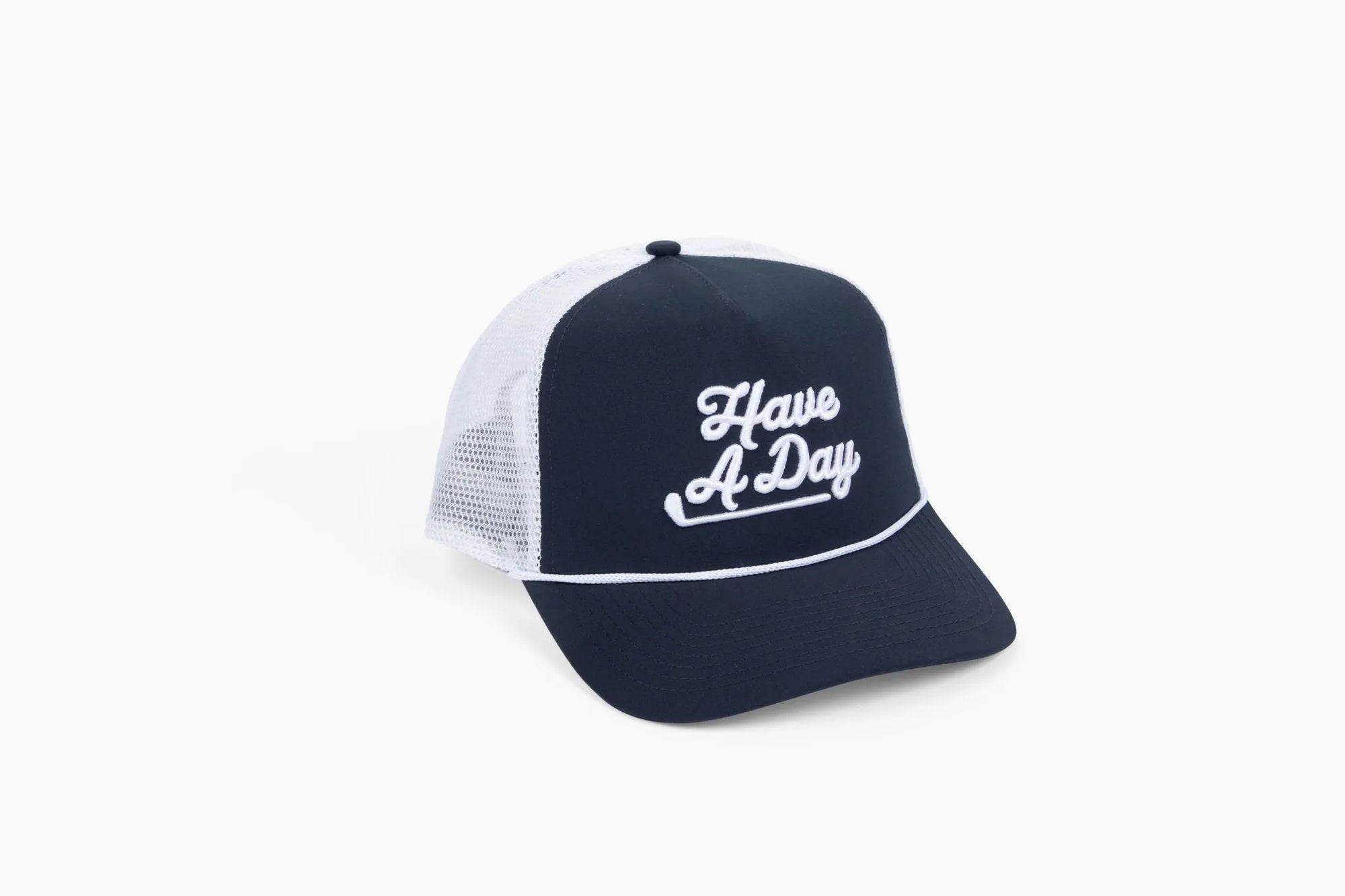Have a Day Navy Meshback Rope Hat - Breezy Golf