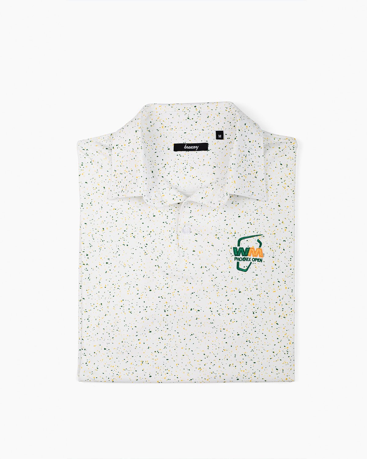 WM Phoenix Open x Breezy Green & Yellow Splatter Polo - Breezy Golf